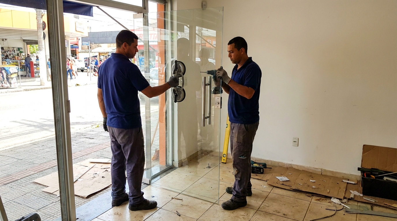Portas em Vidro em Maringá‑PR