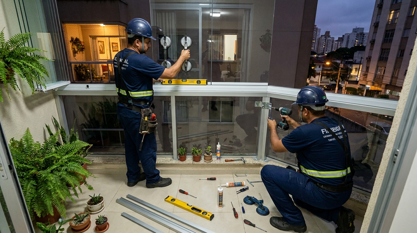 Parede de Vidro em Maringá‑PR